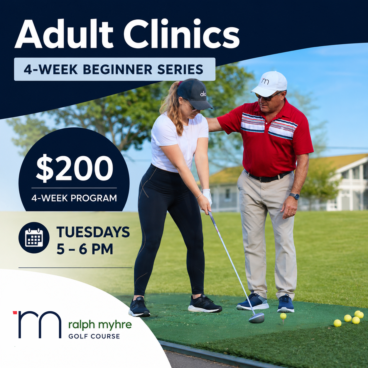 Adult Beginner Golf Clinics (16+)
