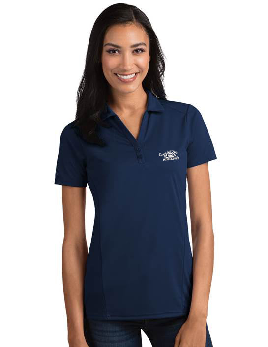 Antigua Women's Tribute Middlebury Panther Logo Shirt Navy