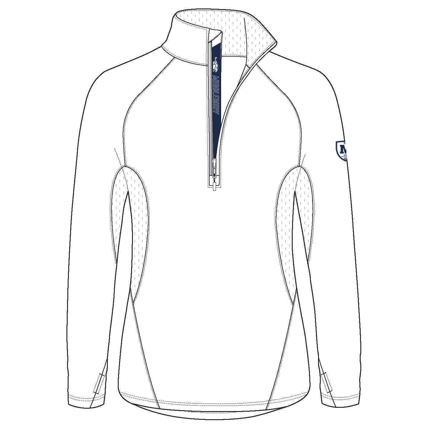 Shirt - Levelwear - Women's Energy Long Sleeve Quarter Zip - White