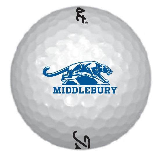 Titleist Pro V1 or Pro V1 X - Middlebury Panther Logo Golf Balls