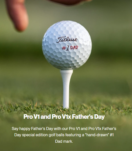 Titleist Pro V1 Father’s Day Golf Balls – #1 Dad Edition