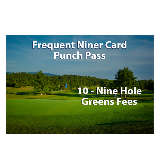 Greens Fee - 10 Nine Hole Rounds Punch Pass