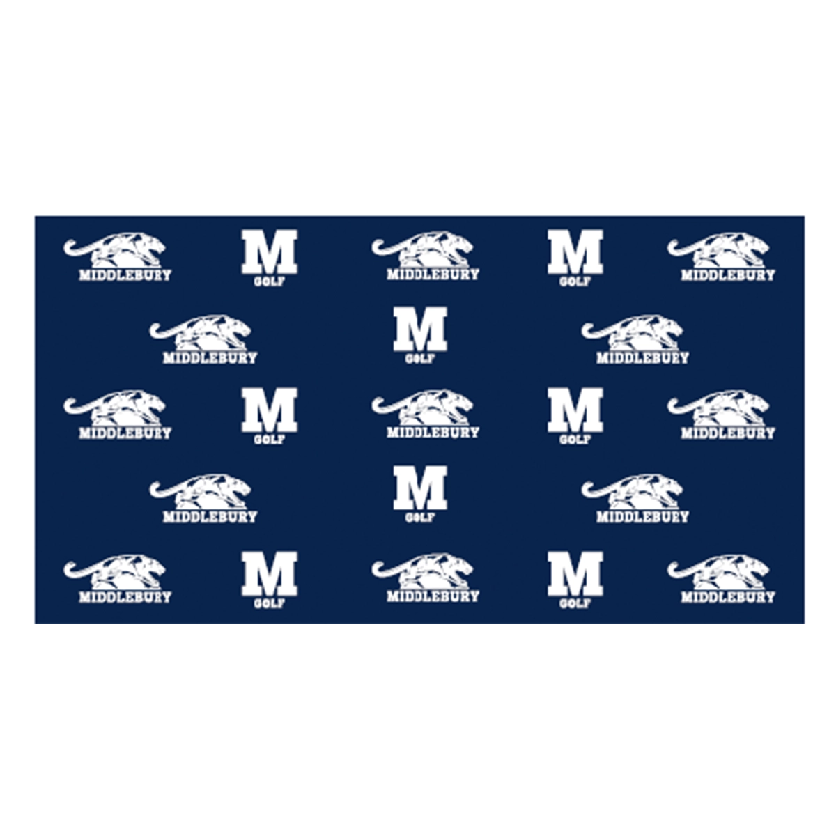JBT 22" x 42" Middlebury Panther Step and repeat caddy towel (no clip)