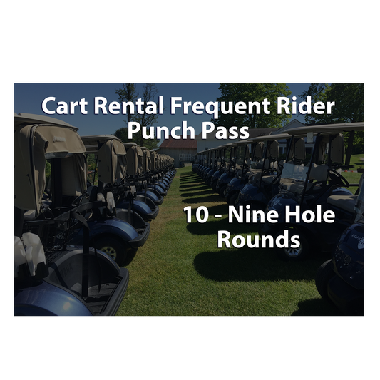 Golf Cart - 10 Nine Hole Round Punch Pass